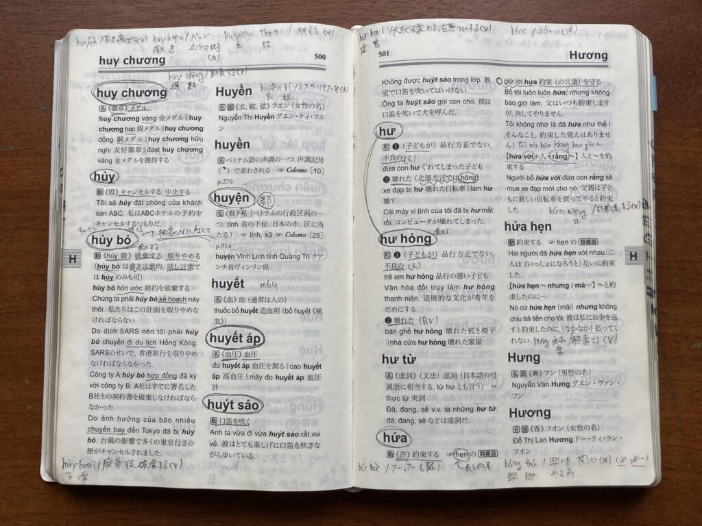 五味先生の辞書はぼくの単語帳と成り代わってます笑